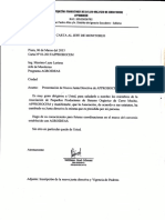 Carta de Presentacio de Nueva JD