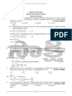 Wave Motion Previous Eamcet Bits Engineering Paper