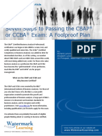 CBAP CCBA Certification Foolproof Plan