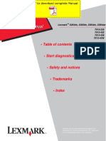 Lexmark x264dn x363dn x364dn x364dw Service Manual Pages