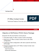 IP Office Contact Center - Demo Script and Presentation