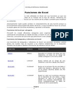 Funciones de Excel