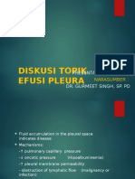 Diskusi Topik Efusi Pleura: Presentan: DR Artati M Dr. Gurmeet Singh, Sp. PD