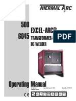 DocLib - 5036 - Excel-Arc 500 and 6045 (100005A Series) Operating Manual (430429-451) PDF