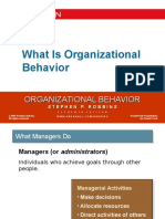 Topic 1: What Is Organizational Behavior