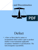 Weld Defects and Discontinuities