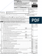 Short Form .EZ Return of Organization Exempt From Income Tax 2012