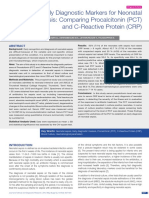 Early Diagnostic Markers For Neonatal Sepsis Comparing Procalcitonin (PCT) and C-Reactive Protein (CRP)