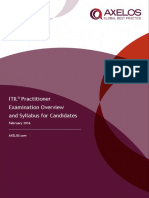 The ITIL Practitioner Certificate Syllabus