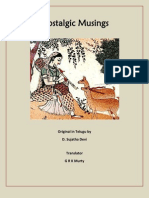 Nostalgic Musings: Original in Telugu by D. Sujatha Devi