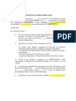 Contrato de Comisión Mercantil