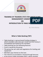 Introduction To Table Banking PDF