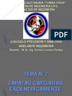 TEMA #7 Zapatas Cargadas Excentricamente