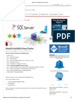 AlwaysOn Availability Groups Creation