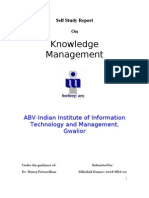 Knowledge Management: ABV-Indian Institute of Information Technology and Management, Gwalior