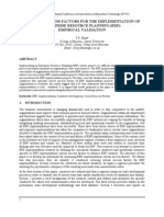 Critical Success Factors For The Implementation of Enterprise Resource Planning (Erp) : Empirical Validation