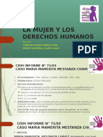 La Mujer y Los Derechos Humanos - Casos