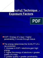 Radiography Technique - Exposure Factors