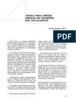 Anestesia para Cirugia No Cardiaca en Pacientes Con Valvulopatia