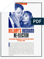 Hillary's Husband Re-Elected - The Clinton Marriage of Politics and Power