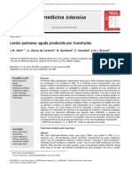 TRALI. Lesión Pulmonar Aguda Producida Por Transfusión