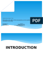 FEM Study On The Effect of The Tool Geometry On The Machining Aspects (Turning) of Steel Alloy