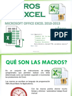 Macros en Excel 2010-2013