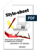 Style Sheet, IEAS, 2008