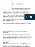 Hard Disk and Hard Drive Physical Components