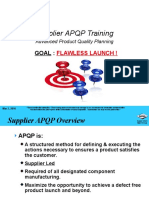 Supplier APQP Training