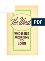 Watchtower: "The Word" Who Is He According To John - 1962