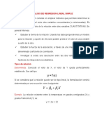 Analisis de Regresion Lineal Simple Ing. Sistemas