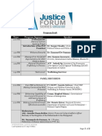 Justice Forum Series Program Draft