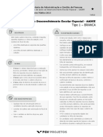 FGV 2015 Seduc Pe Agente de Apoio Ao Desenvolvimento Escolar Especial Prova PDF