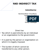 Direct and Indirect Tax: Submitted by