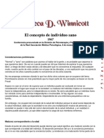 El Concepto Del Individuo Sano - Donald Winnicott