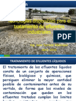 Tecnología Disponibles para El Tratamiento de Aguas Residuales PDF