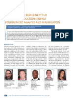 Hemicellulose Biorefinery For Furfural Production Energy Requirement Analysis and Minimization