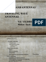 BroadBand Antennas and Traveling Wave Antennas