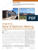 Integrating Solar & Hydronic Heating in Residential and Small Commercial Systems