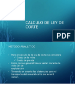 Calculo de Ley de Corte - 03