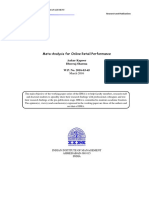 Meta-Analysis For Online Retail Performance: Ankur Kapoor Dheeraj Sharma W.P. No. 2016-03-45