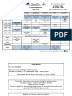 Jun 2016 Class Schedule