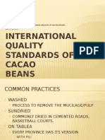 International Quality Standards of Cacao Beans