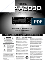 Yamaha DSP-A3090 Manual