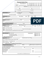 Personnel Action Form: More Than 30 Days Requires SVP Approval