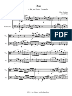 Duo For Viola and Violoncello in G - Full Score