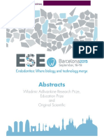 European Society of Endodontology: Abstracts From The Biennial Congress 2015