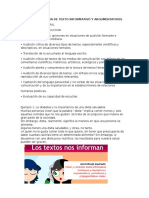 Lectura Autonoma de Texto InforGFGFGmativo y Argumentativos