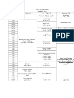 2016 TSSC Schedule